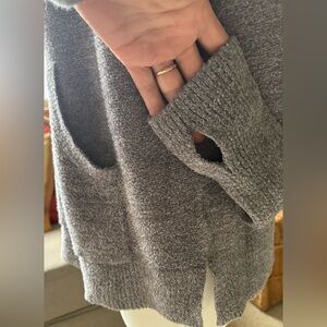 Barefoot Dreams Cozy Lite Knit Pull-on Heather Gray Sweater - Soft Soft Soft